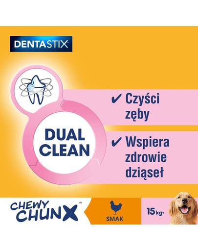 PEDIGREE Zahnpflegemittel für erwachsene Hunde Dentastix Chewy ChunX Maxi 5 x 68g