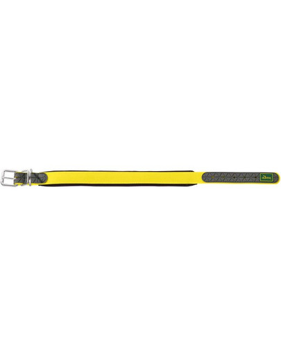 HUNTER Convenience Comfort Hundehalsband Größen L-XL (65) 52-60/2,5cm gelb neon