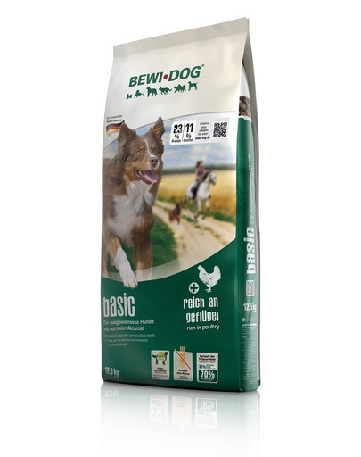 BEWI DOG Basic 12,5 kg Alleinfuttermittel für ausgewachsene normal aktive Hunde
