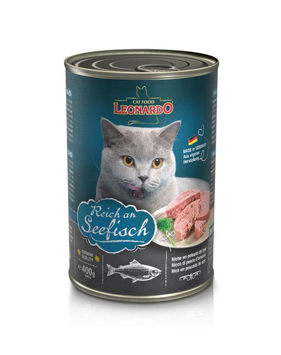LEONARDO Quality Selection reich an Meeresfischen für Katzen 6 x 400 g