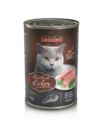 LEONARDO Quality Selection Leber reichhaltig für Katzen 6 x 400 g