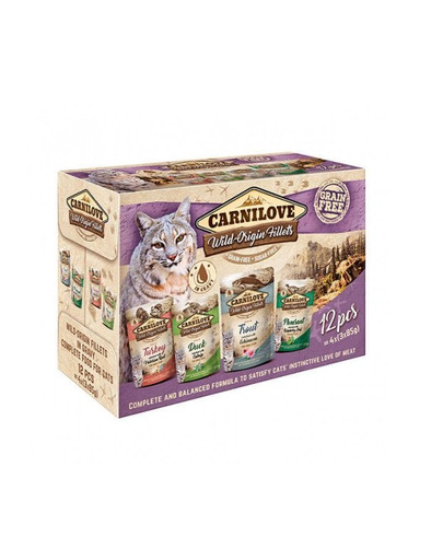 CARNILOVE Cat Multipack mix Beutel für Katzen 12 x 85 g