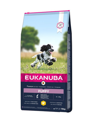 EUKANUBA Growing Puppy Medium Breeds Chicken 15 kg