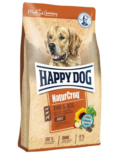 HAPPY DOG NaturCroq Rind & Reis 15 kg