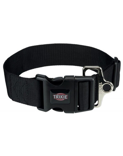TRIXIE Premium Halsband M-L schwarz 40-60 cm/50 mm schwarz