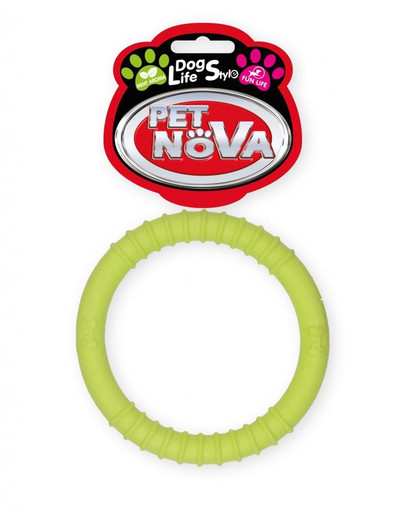 PET NOVA DOG LIFE STYLE Hundespielzeug Kauspielzeug Superdental Ringo 9,5cm gelb