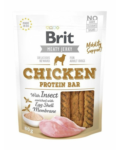 BRIT Meaty Jerky Chicken with Insect Protein Bar Hundesnacks mit Insekten 80 g