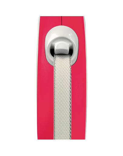 FLEXI New Comfort S 5 m Rot Gurt-Roll-Leine für Hunde