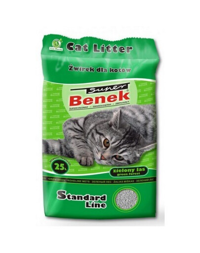 BENEK Super Katzensreu Bentonitsreu grüner Wald  25 l x 2 (50 l)