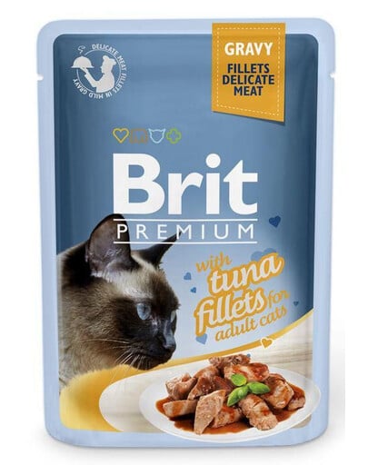 BRIT Premium Fillets in Gravy Beutel in Soße für Katzen 24 x 85 g