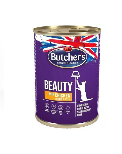 BUTCHER'S Classic Pro Series mit Hühnerstücken in Gelee 400g