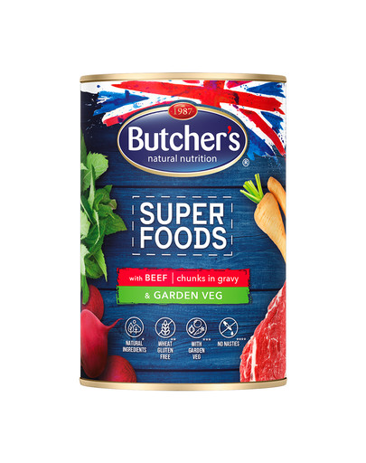 BUTCHER'S Superfoods Dog Tripe mit Rindfleisch und Gemüse 400 g