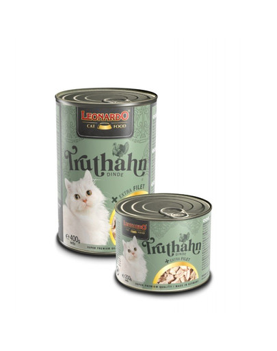 LEONARDO Truthahn mit extra Filet Nassfutter für Katzen 200 g