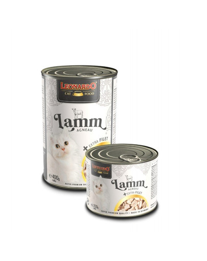 LEONARDO Lamm mit extra Filet Nassfutter für Katzen 200 g
