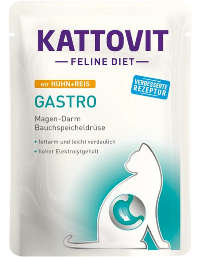 KATTOVIT Feline Diet Gastro Huhn + Reis 85 g