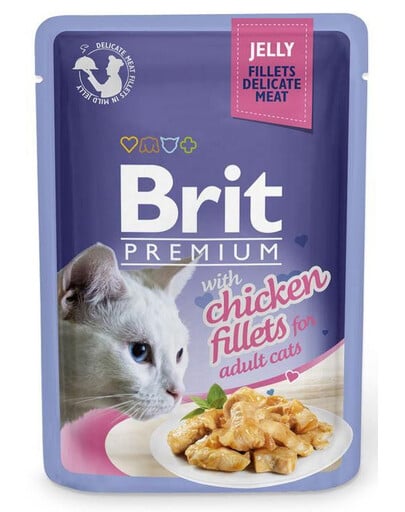 BRIT Premium Fillets in Jelly Beutel in Gelee für Katzen 24 x 85 g