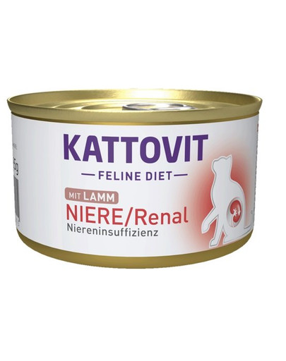 KATTOVIT Feline Diet Niere/Renal Lamm 85 g