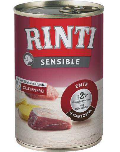 RINTI Sensible Ente, Hühnerleber + Kartoffel 400 g