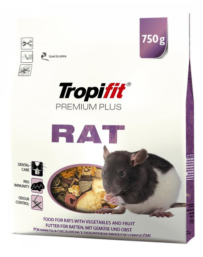 TROPIFIT Premium Plus RAT für Ratte 750 g