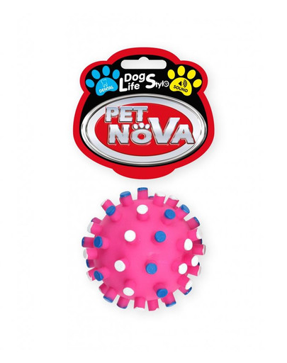 PET NOVA DOG LIFE STYLE Hundeball Igellball 7cm pink