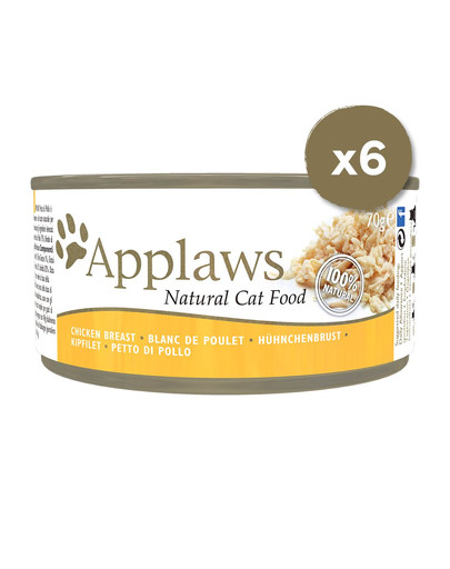 APPLAWS Cat Tin  6 x 70 g Hühnerbrust Katzenfutter