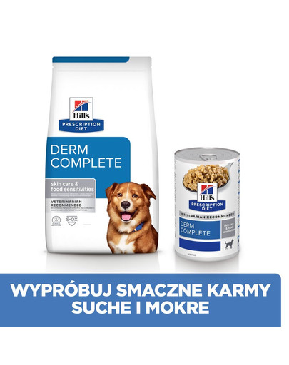 HILL'S Prescription Diet Canine Derm Complete 370 g Futter für Hunde mit Allergien