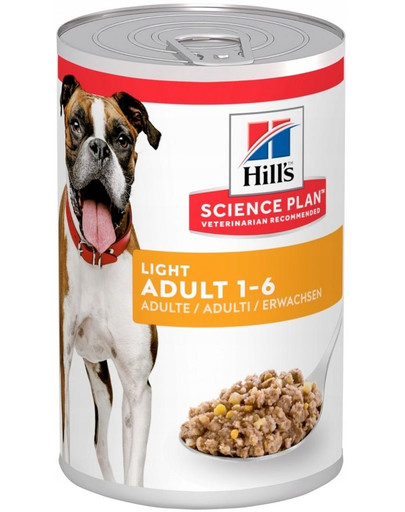 HILL'S Science Plan Canine Adult Light Chicken 370 g für übergewichtige erwachsene Hunde Huhn