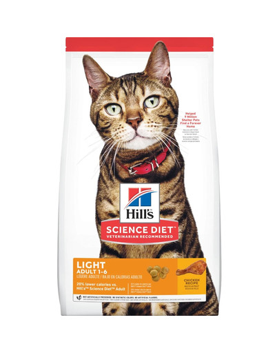 HILL'S Science Plan Feline Adult Light Chicken 10 kg für kastrierte Katzen Huhn