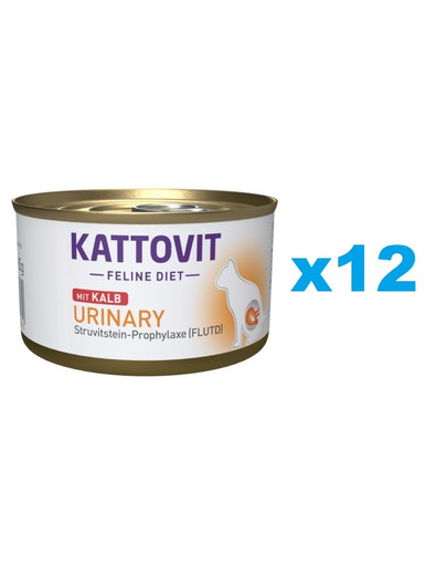 KATTOVIT Feline Diet Urinary Kalb 12 x 85 g