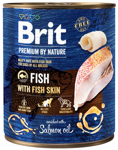 BRIT Premium by Nature Fisch und Fischhaut 12 x 800 g