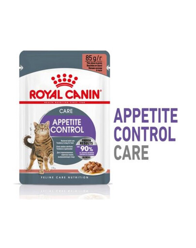 ROYAL CANIN Appetite Control Gravy Nassfutter für ausgewachsene Katzen mit übermäßigem Appetit 24x85 g