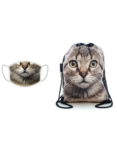 FERA Schutzmaske Katze + bedruckbare Rucksacktasche
