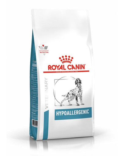 ROYAL CANIN Veterinary Dog Hypoallergenic Trockenfutter für ausgewachsene Hunde mit Futtermittelunverträglichkeiten 7 kg