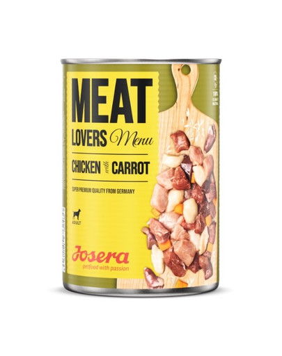 JOSERA Meatlovers Menu Hähnchen mit Karotten 400 g