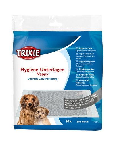 TRIXIE Hygienekissen mit Aktivkohle für Welpen 60x60cm 10Stk