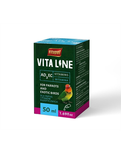 VITAPOL AD3EC Vitamine für exotische Vögel 50ml