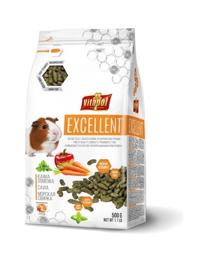 VITAPOL Excellent Komplettfutter für Meerschweinchen 500g