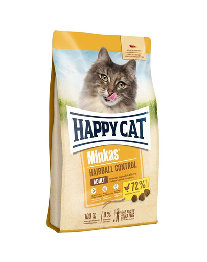 HAPPY CAT Minkas Hairball Control Trockenfutter mit Geflügel 1,5 kg