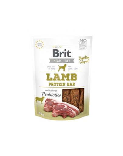 BRIT Jerky Snack Lamb Protein bar 80 g