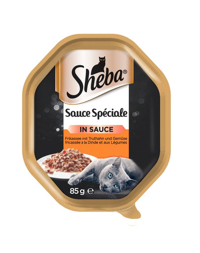 SHEBA Sauce Speciale 85g mit Pute und Gemüse - Nassfutter in Sauce