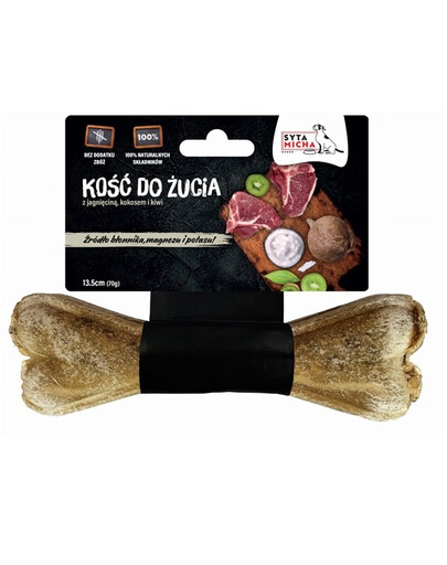SYTA MICHA Kość do żucia psa z kiwi i kokosem 13,5 cm