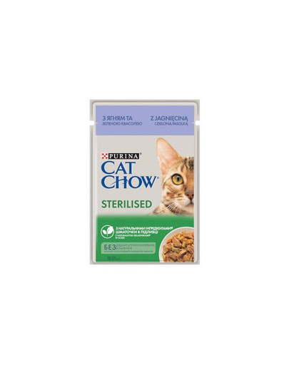 CAT CHOW Sterilised Grüne Bohnen vom Lamm 85 g