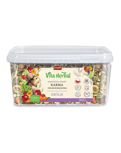 VITAPOL Vita Herbal Komplettfutter für Kaninchen 900g