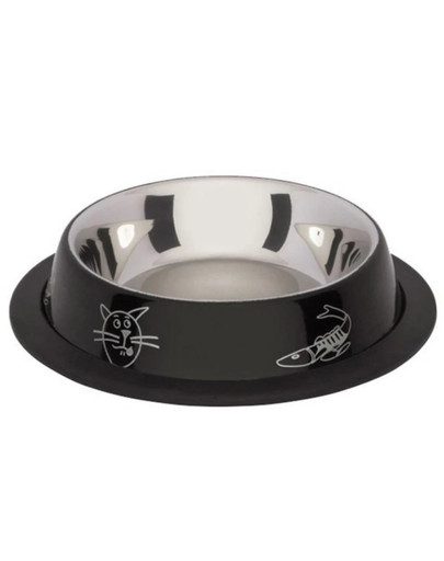 BARRY KING Schale auf Gummi, schwarz mit Farbdruck 250ml