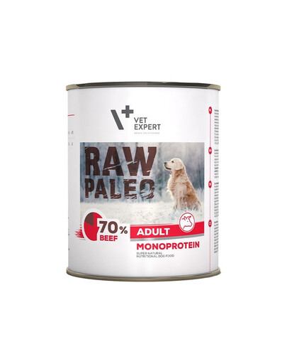 VETEXPERT Hundenassfutter – Raw Paleo Adult Rind 800g