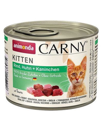 ANIMONDA Carny Kitten RIND, HUHN + KANINCHEN 200 g