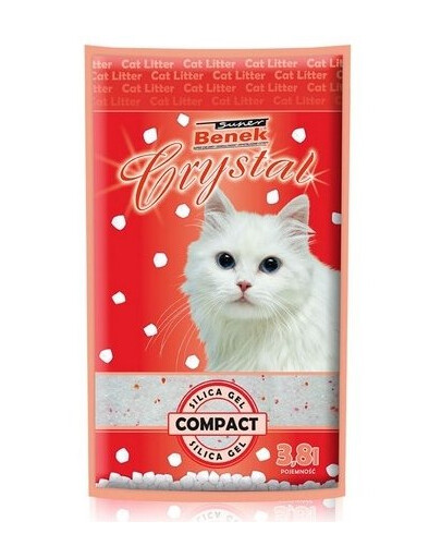 BENEK Super crystal compact Silica Gel Katzenstreu 7.6 l x 2 (15.2 l)