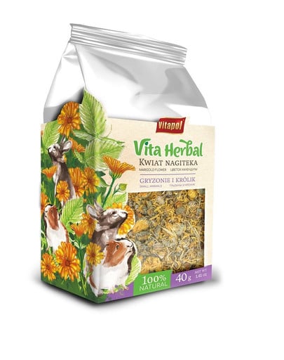 VITAPOL Vita Herbal Ringelblumenblüten für Nagetiere und Kaninchen 40g