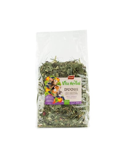 VITAPOL Vita Herbal Duo Snack Obstwiese für Nager und Kaninchen 400 g