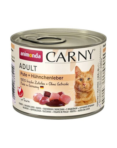 ANIMONDA Carny Adult PUTE + HÜHNCHENLEBER 200 g